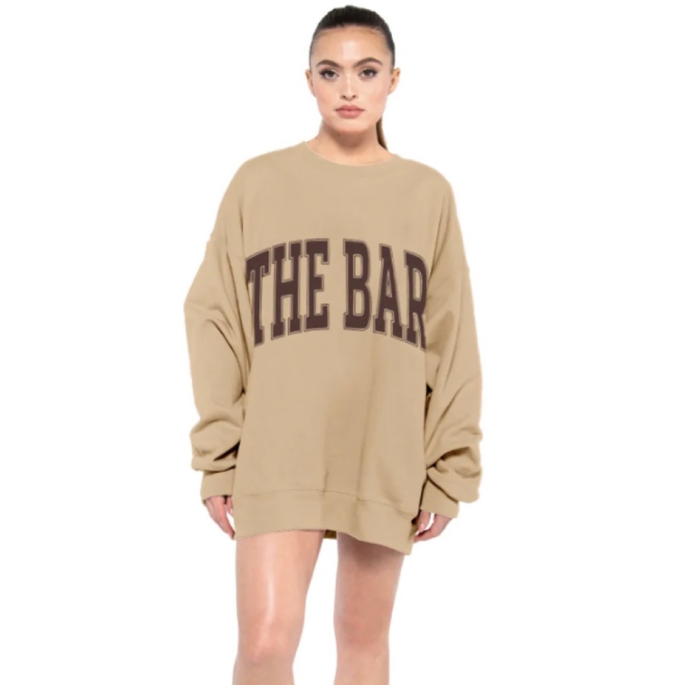 ✨NEW!✨The Bar Varsity Sweatshirt in Chocolate Chip